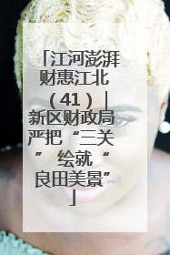 江河澎湃 财惠江北（41）｜新区财政局严把“三关” 绘就“良田美景”
