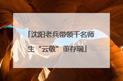 沈阳老兵带领千名师生“云敬”董存瑞