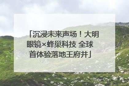 沉浸未来声场！大明眼镜×蜂巢科技 全球首体验落地王府井
