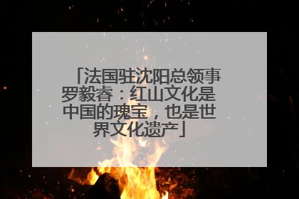 法国驻沈阳总领事罗毅睿：红山文化是中国的瑰宝，也是世界文化遗产