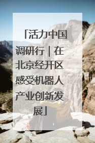 活力中国调研行｜在北京经开区感受机器人产业创新发展