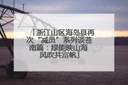 浙江山区海岛县再次“减员”系列谈苍南篇：绿能映山海 风吹共富帆