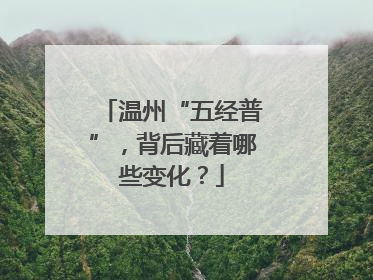 温州“五经普”，背后藏着哪些变化？