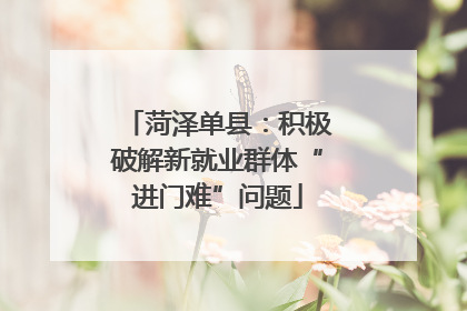 菏泽单县：积极破解新就业群体“进门难”问题
