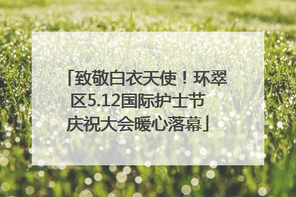 致敬白衣天使！环翠区5.12国际护士节庆祝大会暖心落幕