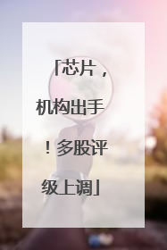 芯片，机构出手！多股评级上调