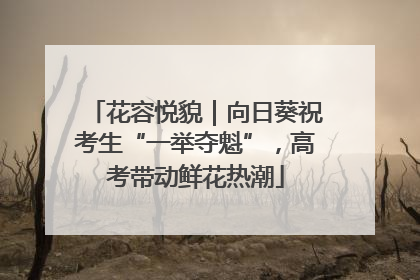 花容悦貌｜向日葵祝考生“一举夺魁”，高考带动鲜花热潮