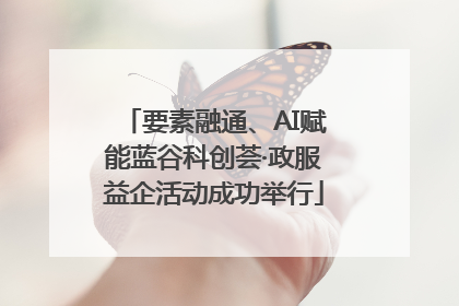 要素融通、AI赋能蓝谷科创荟·政服益企活动成功举行