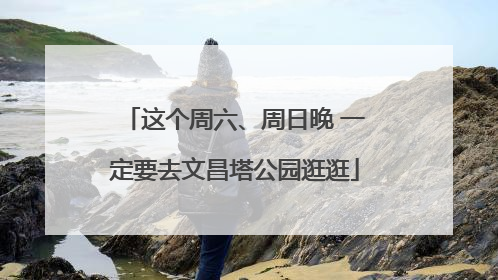 这个周六、周日晚 一定要去文昌塔公园逛逛
