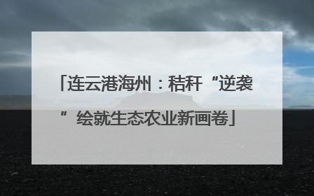 连云港海州：秸秆“逆袭”绘就生态农业新画卷