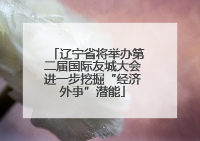 辽宁省将举办第二届国际友城大会进一步挖掘“经济外事”潜能