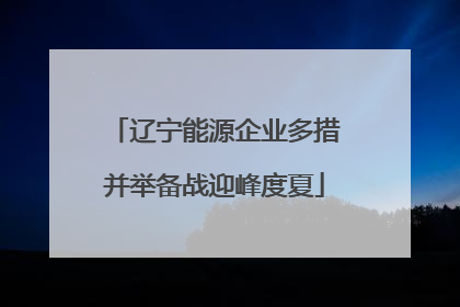 辽宁能源企业多措并举备战迎峰度夏