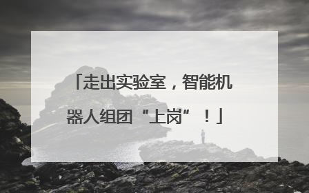 走出实验室，智能机器人组团“上岗”！