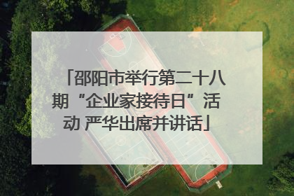 邵阳市举行第二十八期“企业家接待日”活动 严华出席并讲话