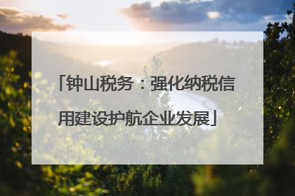 钟山税务：强化纳税信用建设护航企业发展