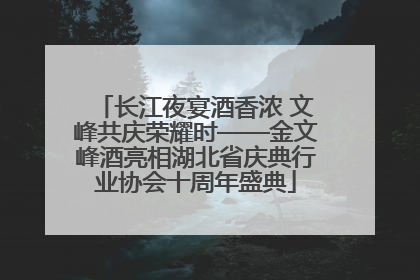 长江夜宴酒香浓 文峰共庆荣耀时——金文峰酒亮相湖北省庆典行业协会十周年盛典
