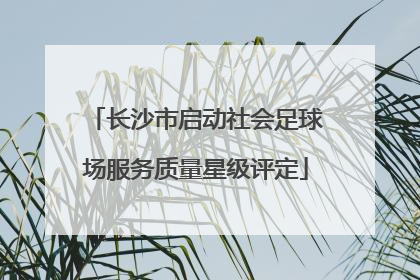 长沙市启动社会足球场服务质量星级评定