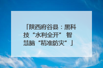陕西府谷县：黑科技“水利全开” 智慧脑“精准防灾”