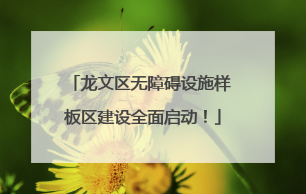 龙文区无障碍设施样板区建设全面启动！