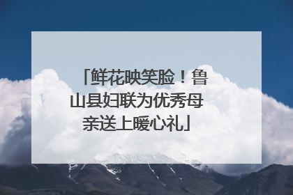 鲜花映笑脸！鲁山县妇联为优秀母亲送上暖心礼