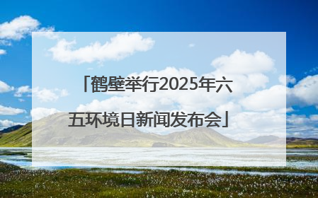 鹤壁举行2025年六五环境日新闻发布会
