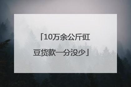 10万余公斤豇豆货款一分没少