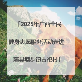 2025年广西全民健身志愿服务活动走进藤县塘步镇古祀村