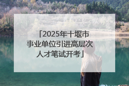 2025年十堰市事业单位引进高层次人才笔试开考