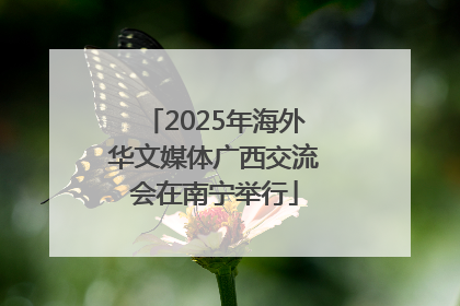 2025年海外华文媒体广西交流会在南宁举行