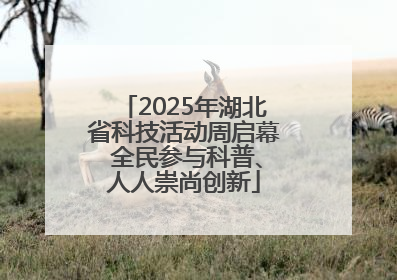 2025年湖北省科技活动周启幕 全民参与科普、人人崇尚创新