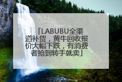 LABUBU全渠道补货，黄牛回收报价大幅下跌，有消费者抢到转手就卖
